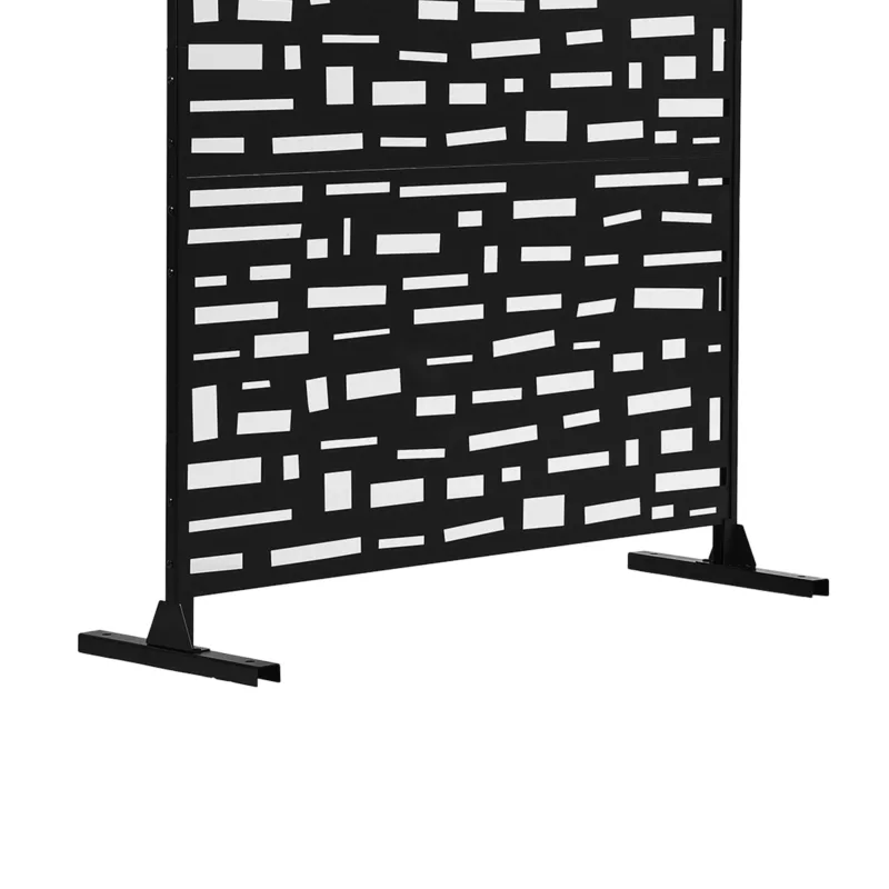 Avery 6 ft H x 4 ft W Staggered Brick Steel Outdoor Privacy Screen - Image 6