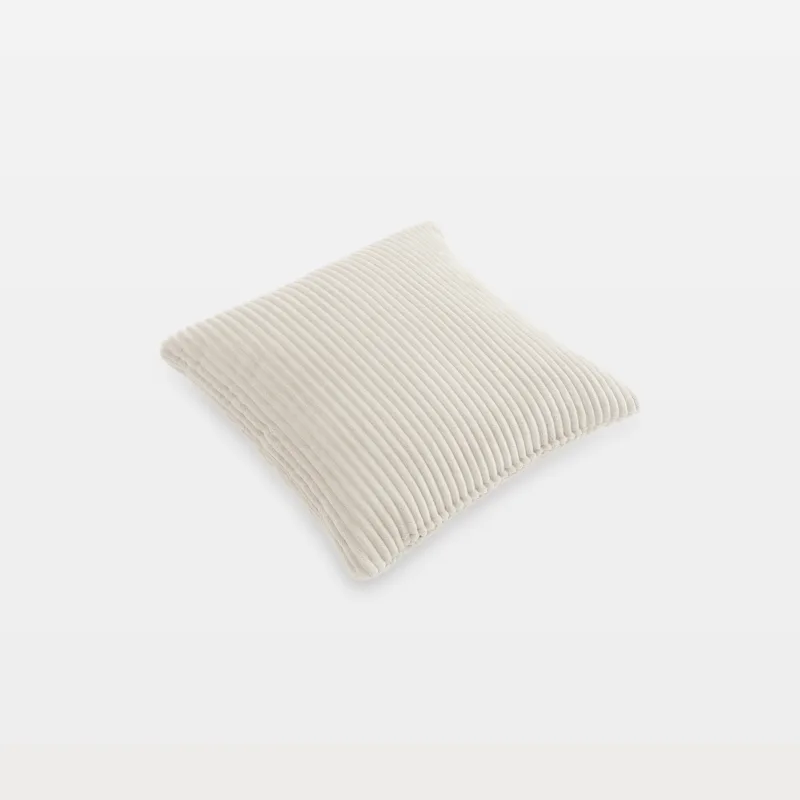 Lomie 17x17 Square Corduroy Upholstered Throw Pillow for Couch