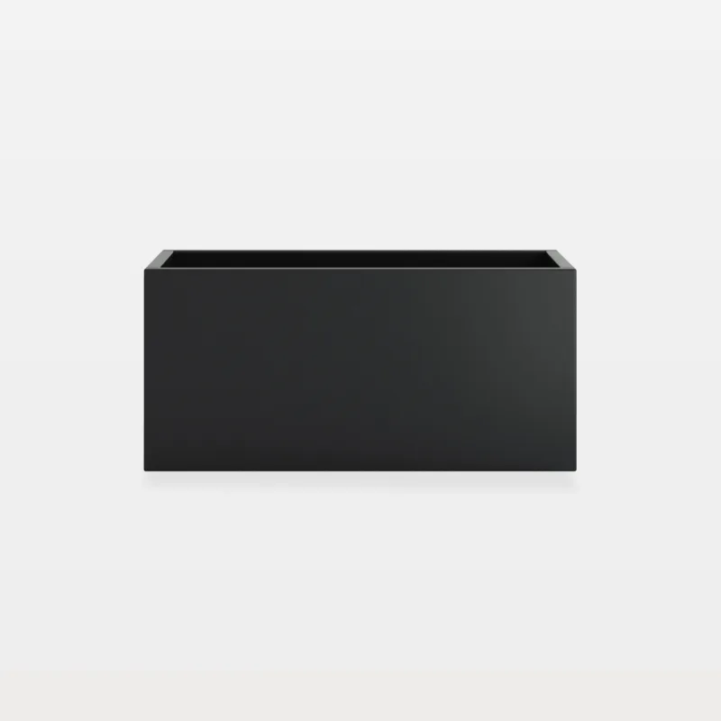 Breck 24"W Rectangular Galvanized Metal Garden Planter Box