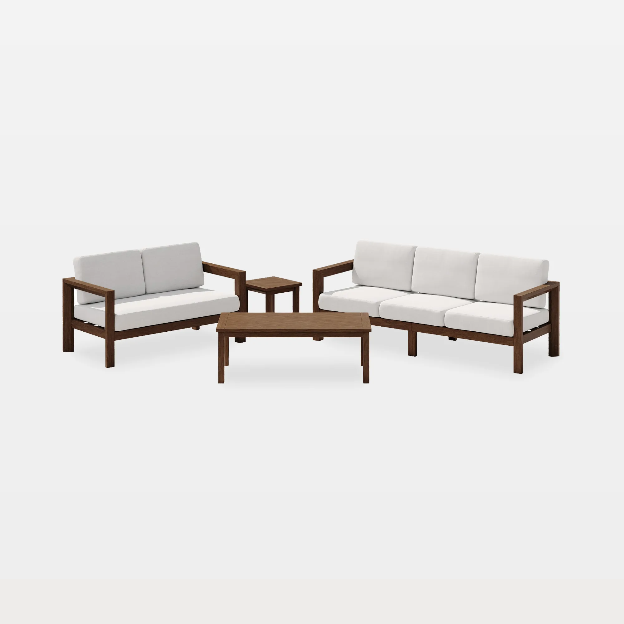 od0012-ls-sofa-st-ct-main Gerrick 4-Piece Square Arms Teak Outdoor Conversation Set with Tables - Image 1