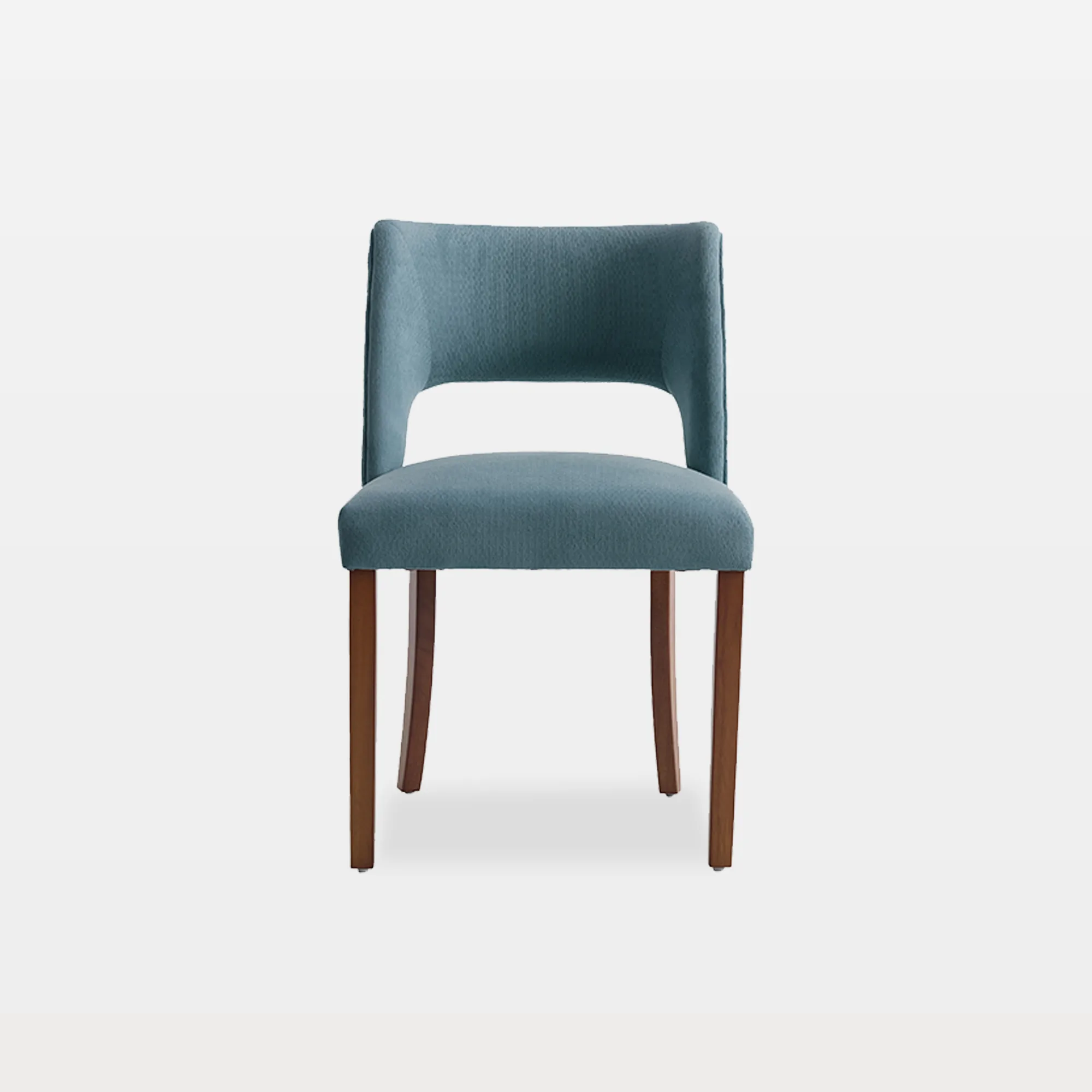 DINCH03S-MAIN Naira Open Back Chenille Upholstered Dining Chairs - Image 1