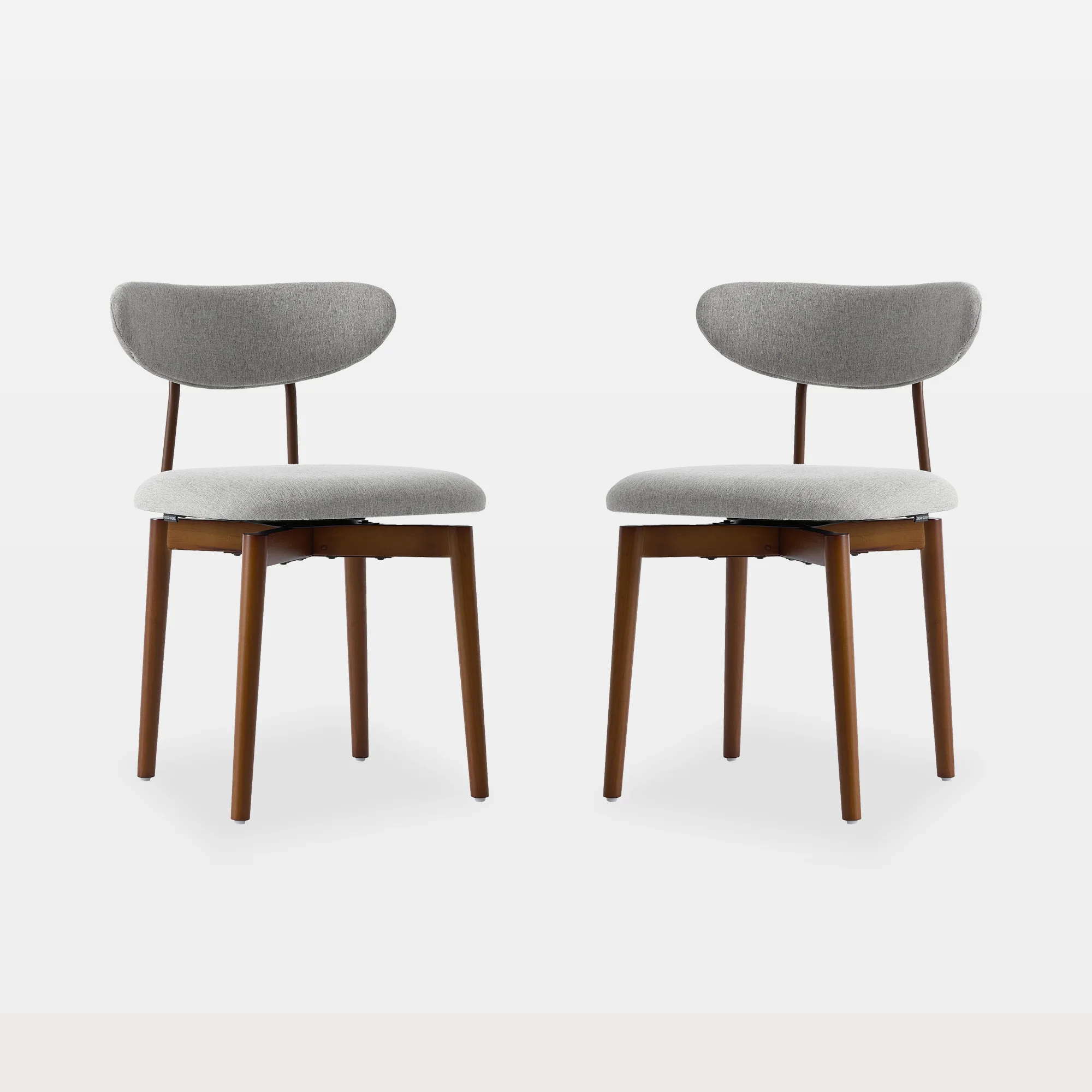 dinch02s-main Sanna Curved Back Fabric Swivel Dining Chairs - Image 1