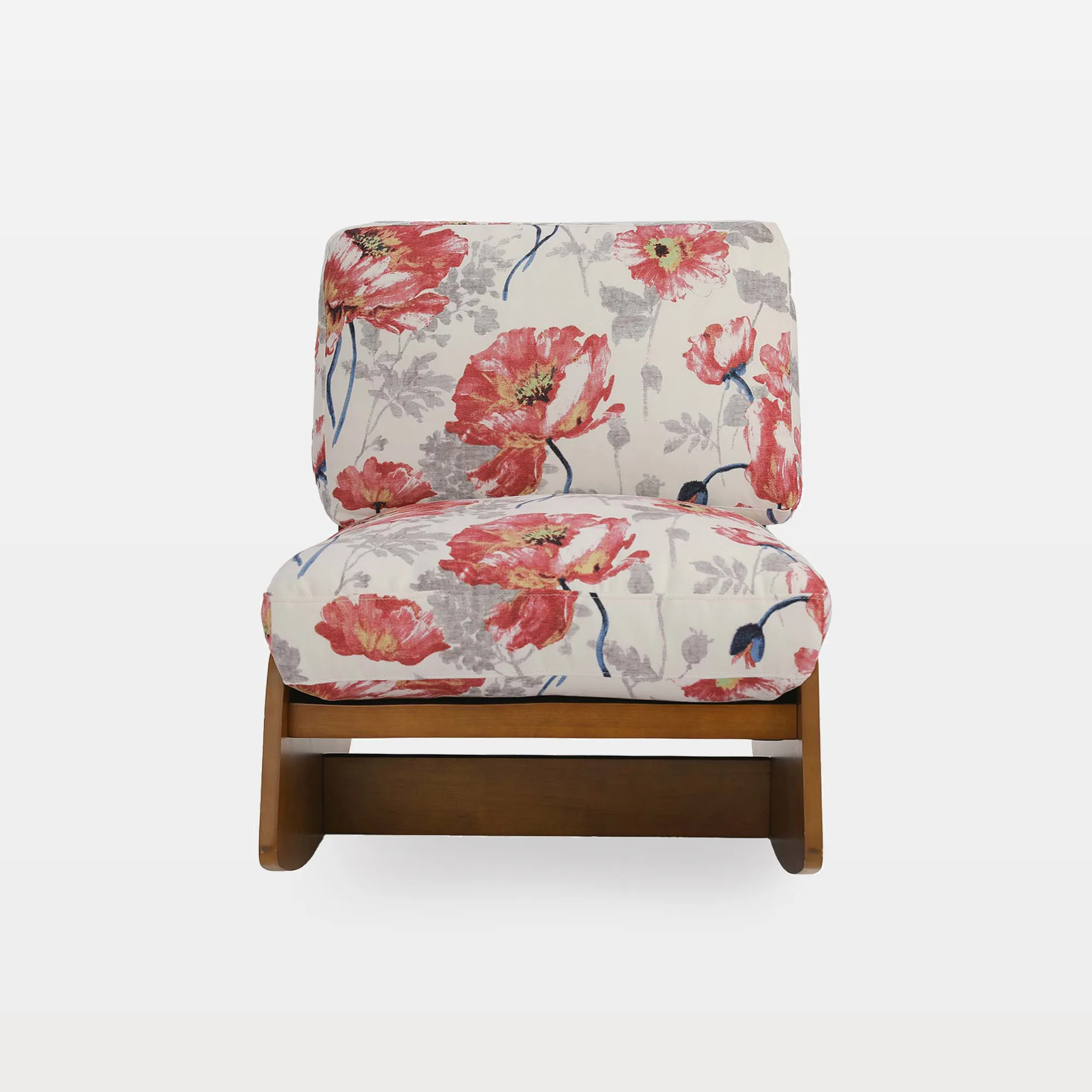 ch0077-main Arved Modern Upholstered Wood Base Rocking Chair with Cushions - Image 1