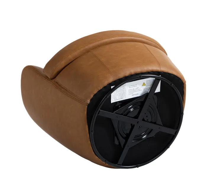 Swivel Base: Black metal, easy 360 spin