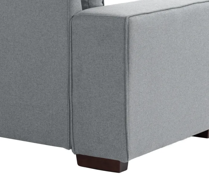 Wooden Legs: Sturdy, dark brown stability